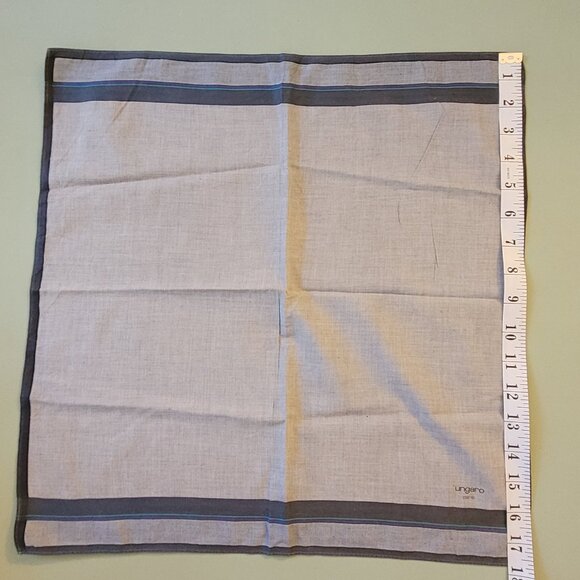 3 Designer Handkerchief Bundle Dunhill Ungaro Renoma Paris 18-19" - Picture 4 of 8